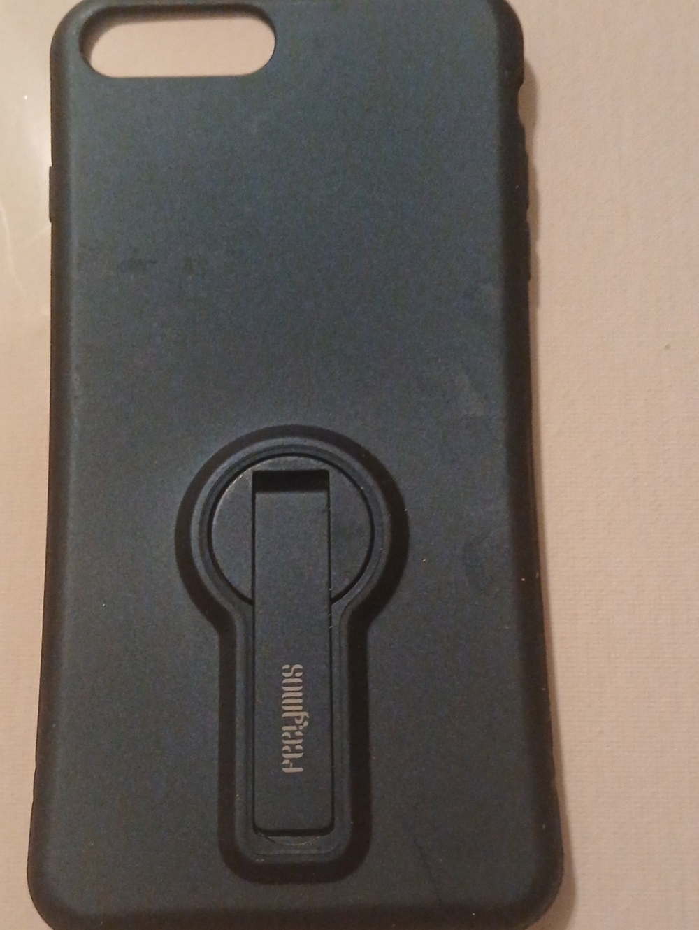 Black Phone Case with Built-In Kickstand